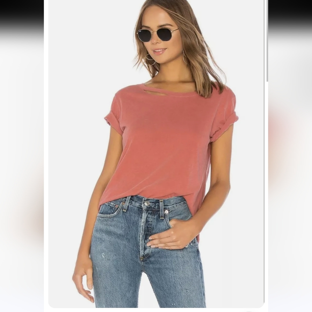 #48. Philanthropy size medium harlow t shirt soft rose color